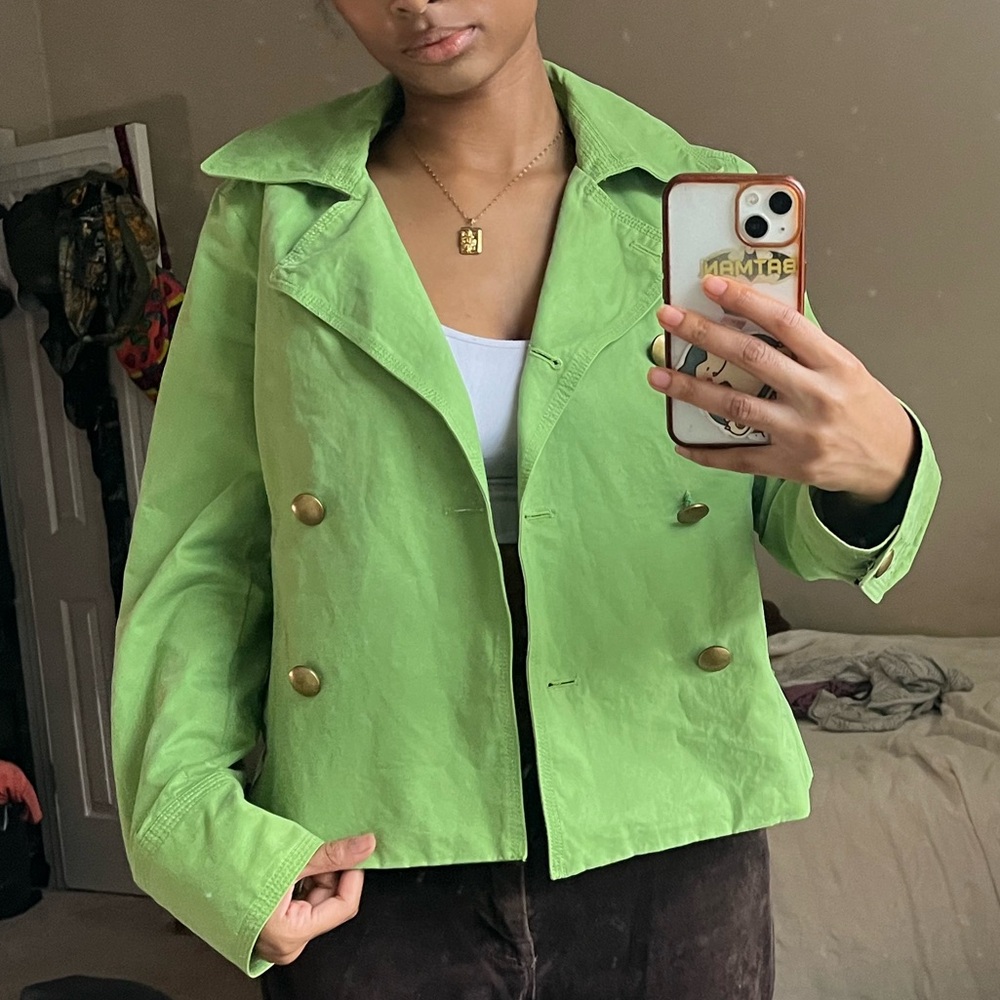 Green vintage cover up jacket